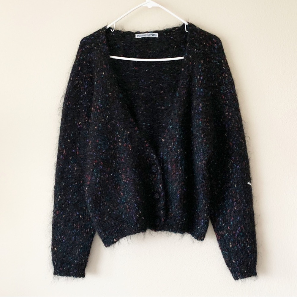 Embroidered by Hand Cardigan Sweater - Picture 1 of 12